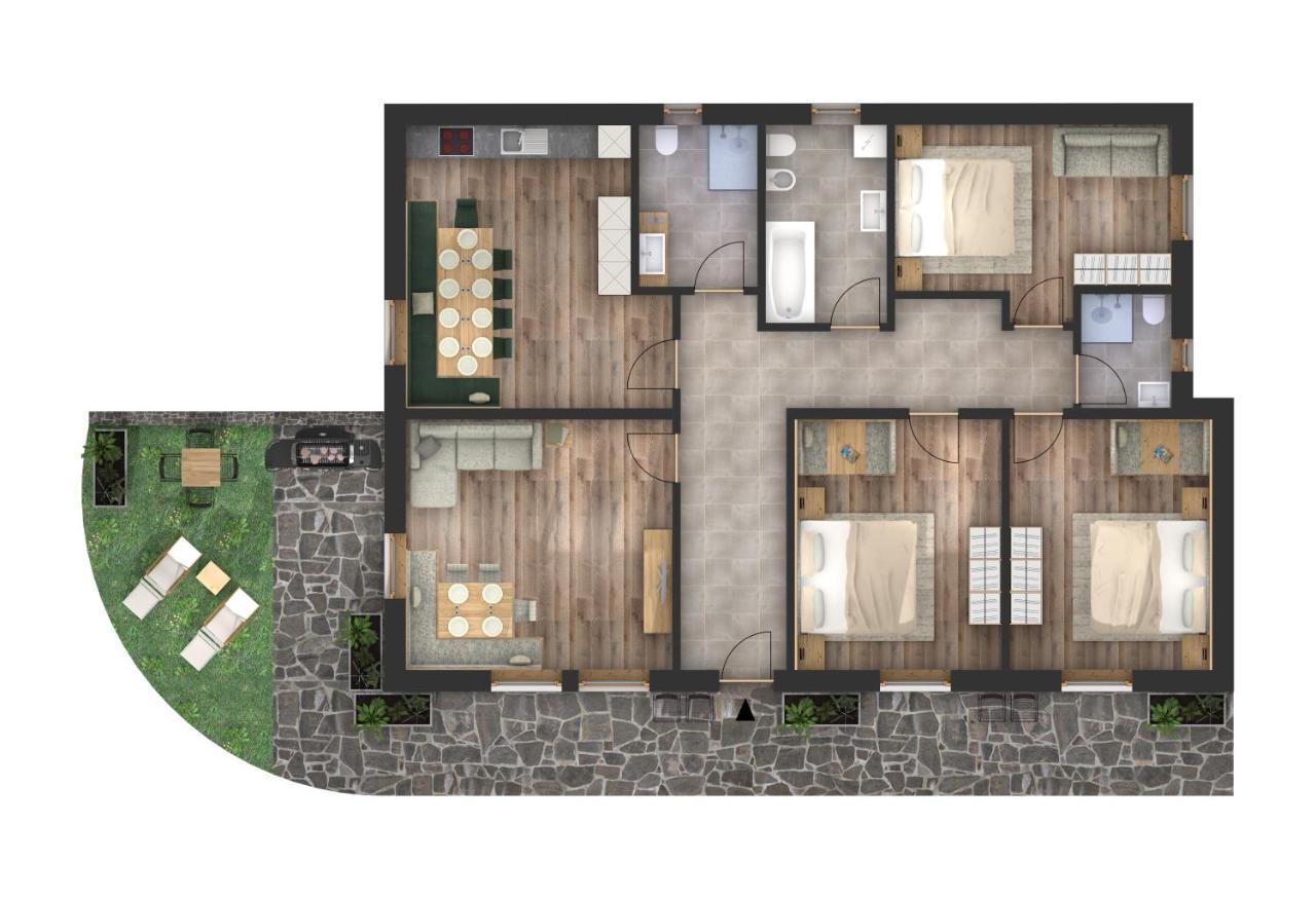 Apartments La Rives Santa Cristina Val Gardena Exteriör bild